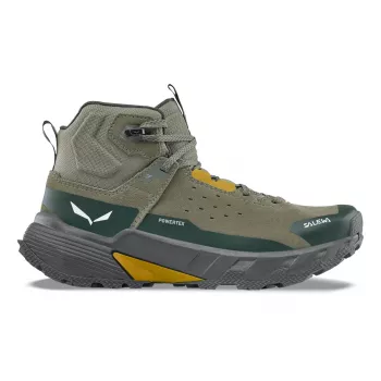 Salewa Pedroc 2 Leather Mid PTX turistické topánky Dark Olive/Cactus EU 44