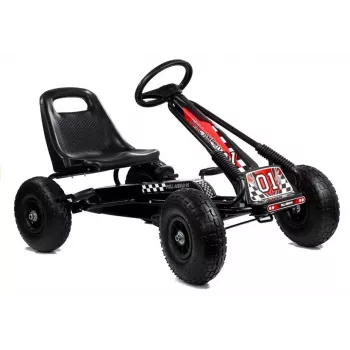 LEAN TOYS LEAN CARS A-15 go-kart čierne vzduchové pneumatiky
