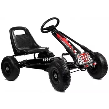 LEAN TOYS LEAN CARS A-15 go-kart čierne vzduchové pneumatiky