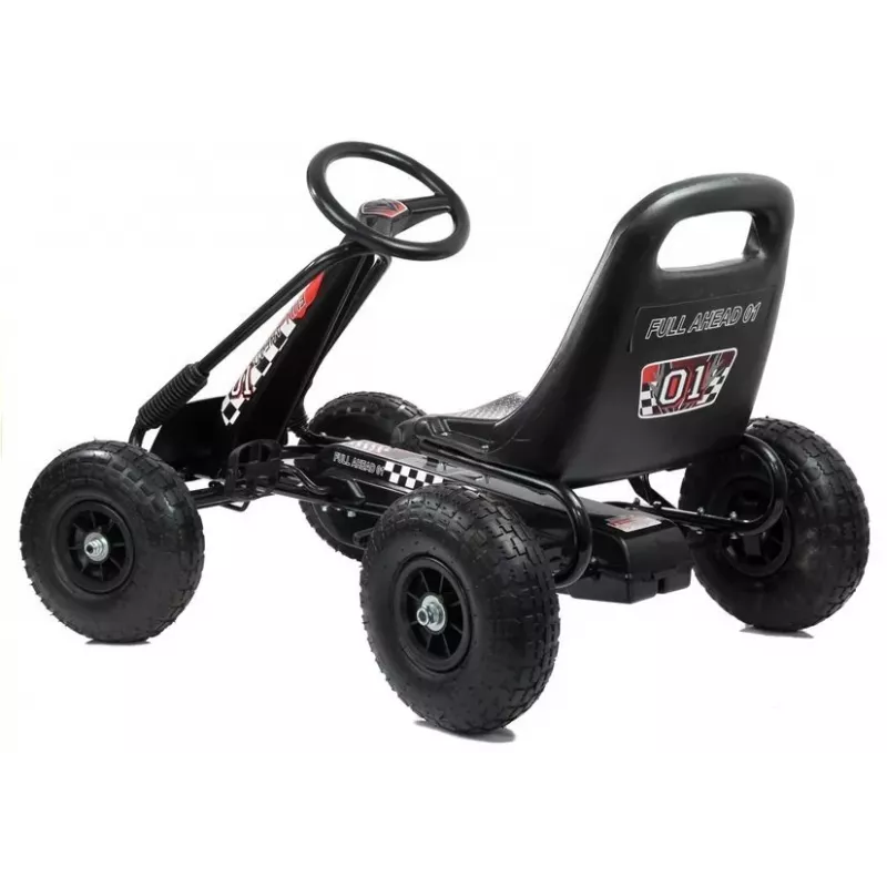 LEAN TOYS LEAN CARS A-15 go-kart čierne vzduchové pneumatiky