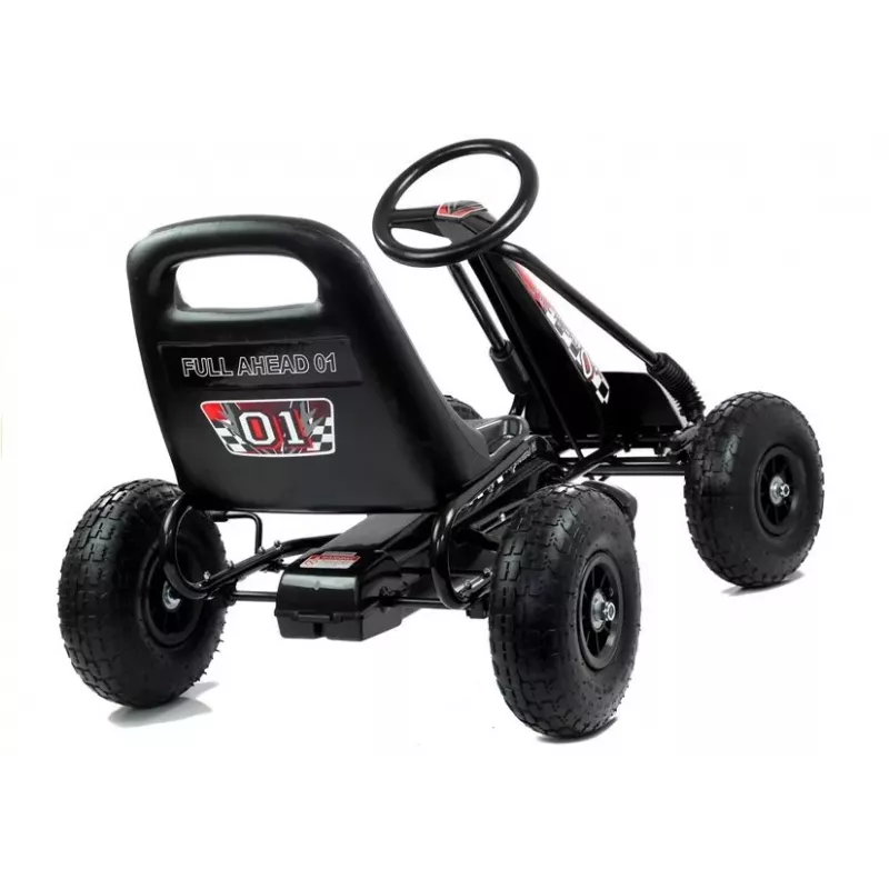 LEAN TOYS LEAN CARS A-15 go-kart čierne vzduchové pneumatiky
