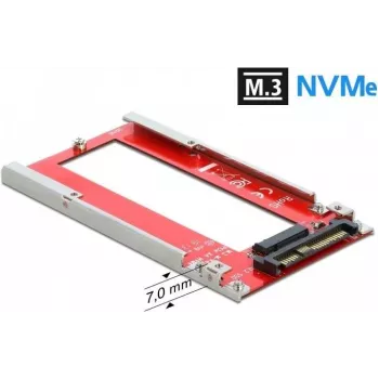 DeLOCK U.2 na M.3 / NF1 konvertor – PCIe 4.0 NVMe adaptér, SFF-8639 na SFF-8611/8612