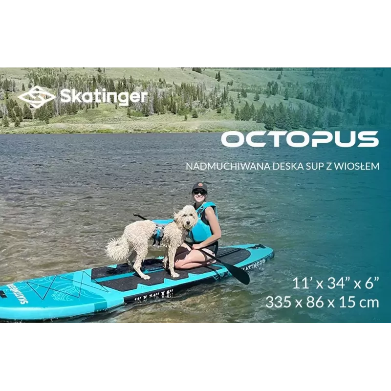 SKT Octopus nafukovacia SUP doska Allround 335x86x15 cm