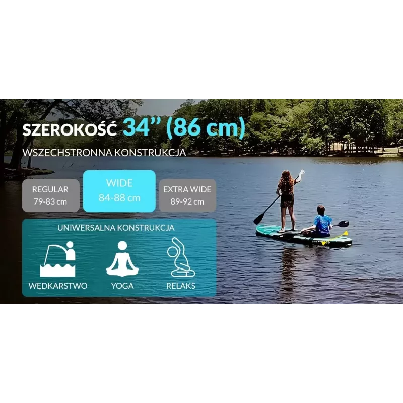 SKT Octopus nafukovacia SUP doska Allround 335x86x15 cm