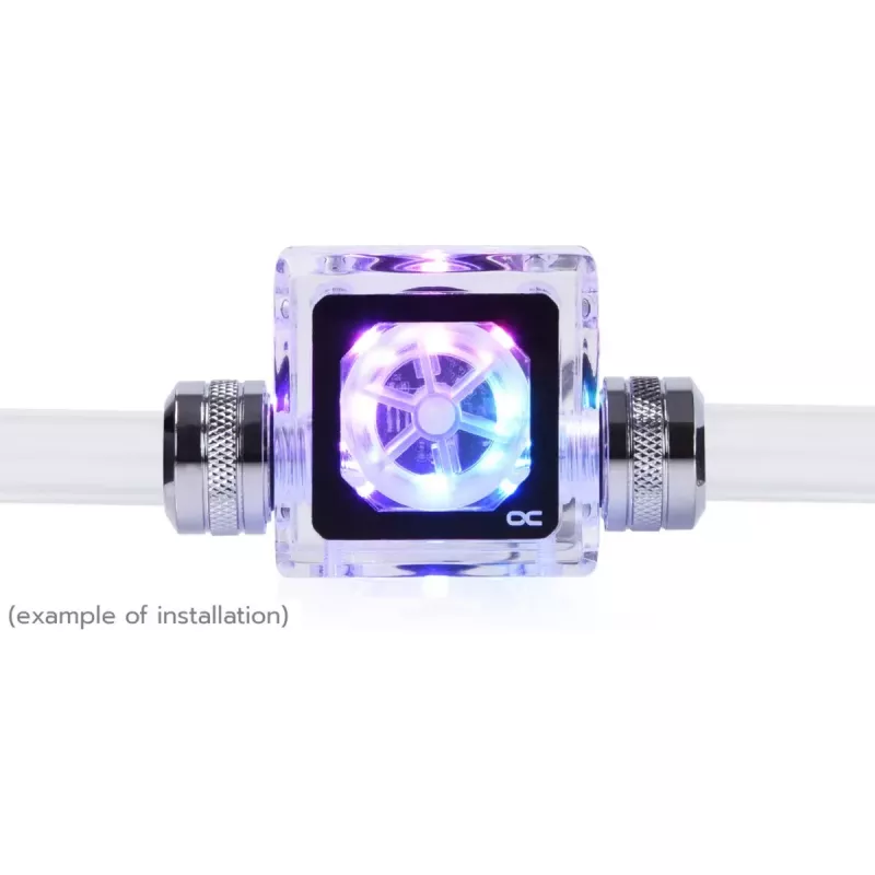 Alphacool Eisfluegel Aurora HighFlow indikátor prietoku so signálom tachometra (transparentný)