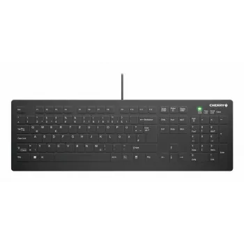 CHERRY Contour Design Active Key AK-C8112 full-size káblová USB nožnicová klávesnica QWERTY čierna