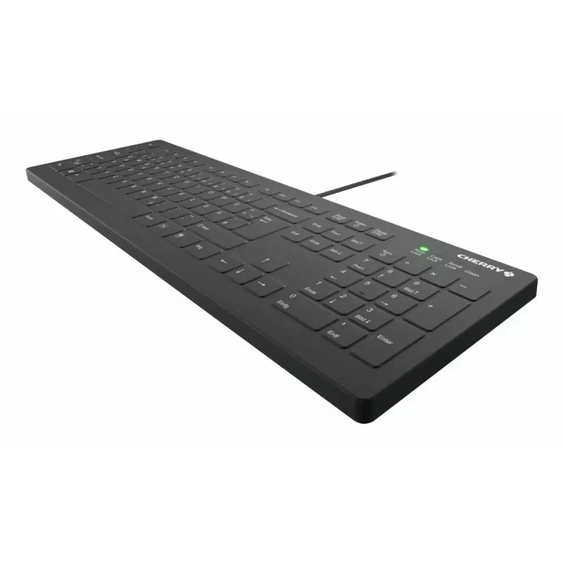 CHERRY Contour Design Active Key AK-C8112 full-size káblová USB nožnicová klávesnica QWERTY čierna