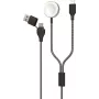 2GO 797385 USB-C magnetický breakaway kábel, 1,8 m, USB-A na USB-C, sivý