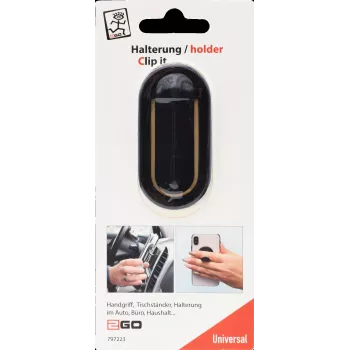 2GO Clip it univerzálny držiak na smartfón čierny