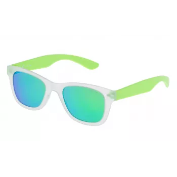 Police Childish SK03947Z69V detské slnečné okuliare – čierny acetát hranaté 47 mm