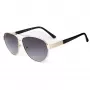 Guess GF0414-6032B unisex hranaté slnečné okuliare, lesklý čierny rám, hnedé gradientové sklo, 60/12/140 mm