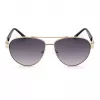 Guess GF0414-6032B unisex hranaté slnečné okuliare, lesklý čierny rám, hnedé gradientové sklo, 60/12/140 mm