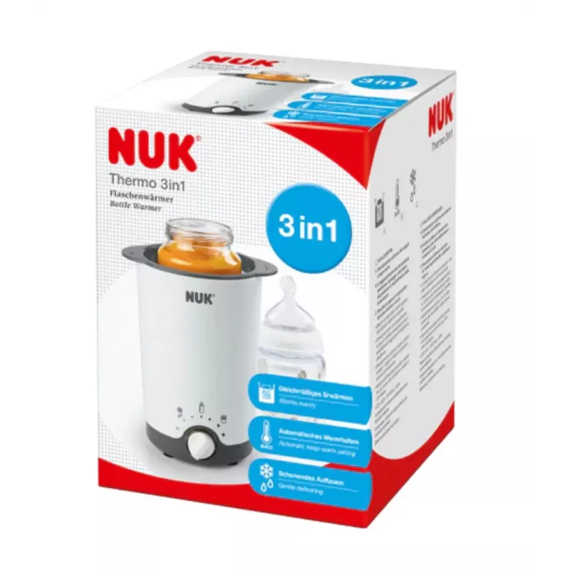 NUK Thermo 3in1 ohrievač detskej stravy biely/čierny 7,6cm