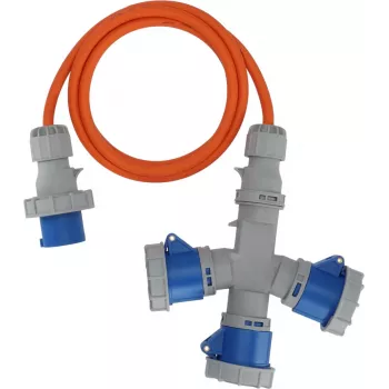 Brennenstuhl 1167670202 predlžovací kábel CEE 3-násobný rozvádzač 16A 2m H07RN-F 3G 2,5 mm² IP44