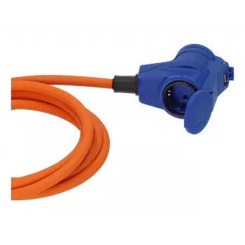 Brennenstuhl 1167650310 predlžovací kábel 10m CEE konektor samec / uhlová spojka H07RN-F 3G 2,5 mm² modrá