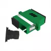 EFB Elektronik SC/APC simplex spojka, Singlemode, zelená