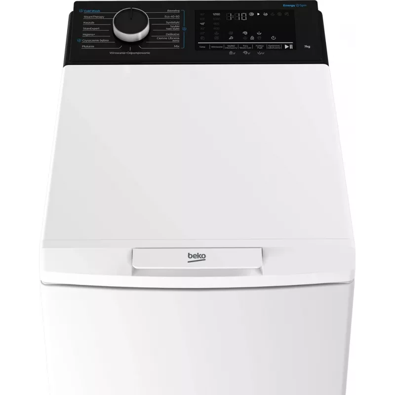 BEKO TB721DBVESPL práčka s predným plnením, 7 kg, 1200 ot/min, biela/čierna