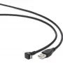 Gembird USB 2.0 kábel USB-A na Micro-USB-B 1,8m čierny 90-stupňový zahnutý