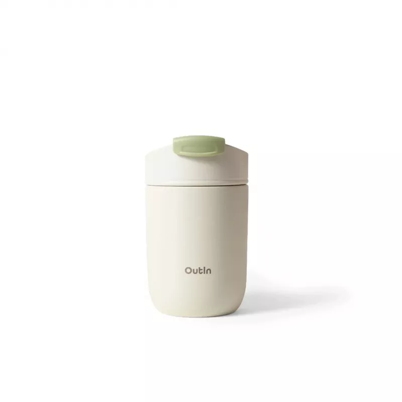OutIn Travel Tumbler 350 ml, piesočná biela