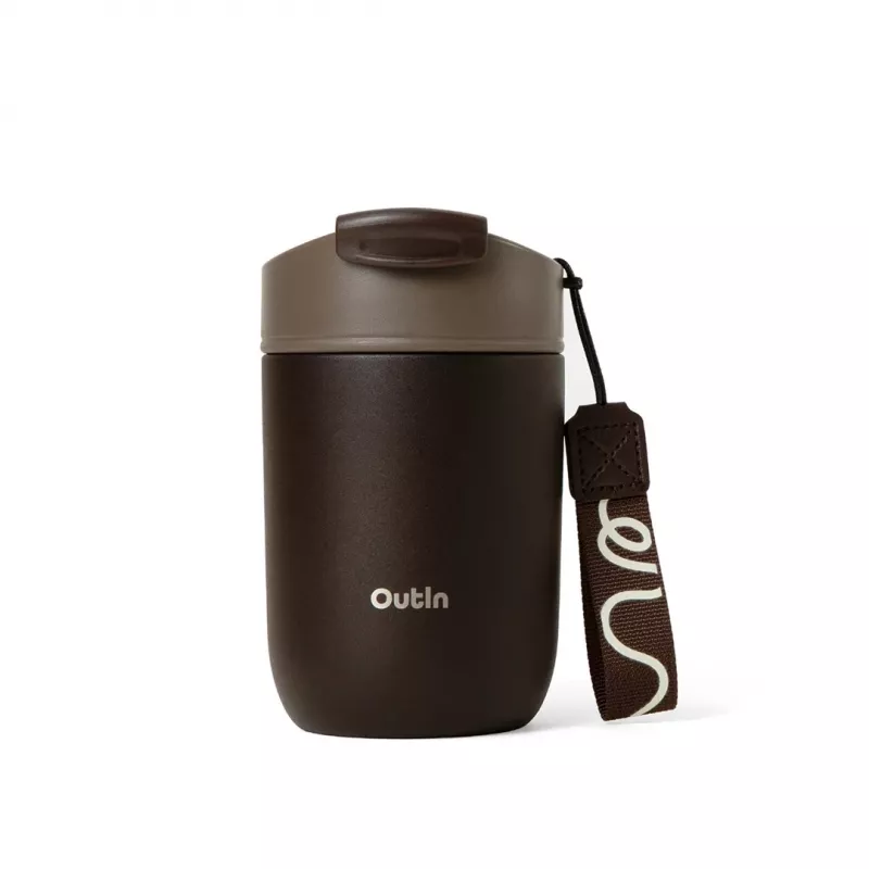 OutIn Travel Tumbler 350 ml, zemitá hnedá
