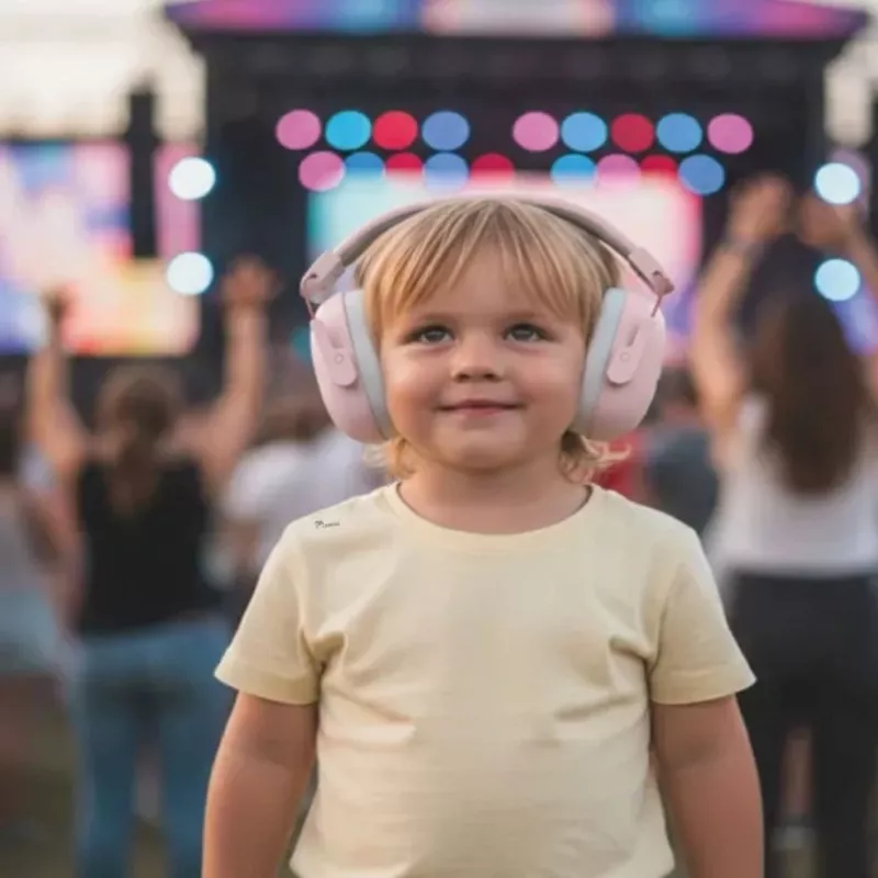 Momini detské chrániče sluchu Milo ružové