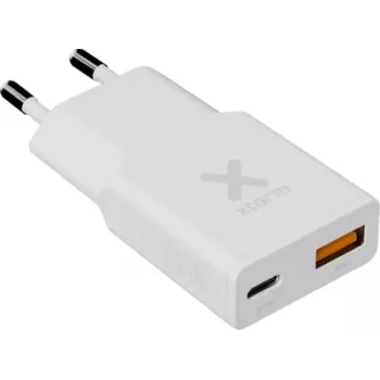 Xtorm Go2 Series SlimLine nástenná nabíjačka 25W 1x USB-C USB-A biela