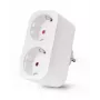 ENTAC Smart WiFi dvojitý adaptér zásuvky ES-DSA-WIBLE, biely, 2 zásuvky, 3680 W