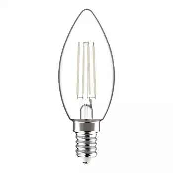Avide LED filamentová sviečková žiarovka 4,5W E14 teplá biela 2700K