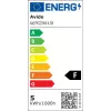Avide LED žiarovka White Filament Mini Globe 4,5W E27 teplá biela 2700K
