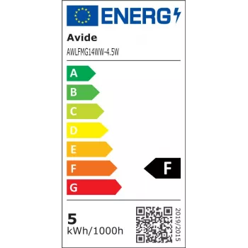 Avide LED Filament Mini Globe žiarovka 4,5W E14 teplá biela 2700K