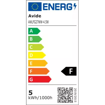 Avide LED Filament Globe žiarovka 4,5W E27 teplá biela 2700K