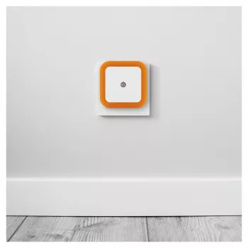 ENTAC nočné svetlo 0,5W hranaté teplá biela oranžová so senzorom súmraku