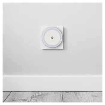 ENTAC LED nočné svetlo 0,5W okrúhle teplá biela so senzorom súmraku