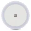 ENTAC LED nočné svetlo 0,5W okrúhle teplá biela so senzorom súmraku