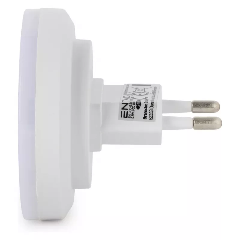 ENTAC LED nočné svetlo 0,5W okrúhle teplá biela so senzorom súmraku