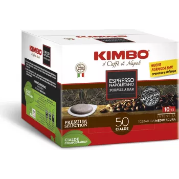 Kimbo NAPOLETANO 44mm ESE pady 50 pádov x 7g tmavo pražená mletá káva