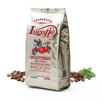 LUCAFFE' Decaffeinato 700g celé zrno káva