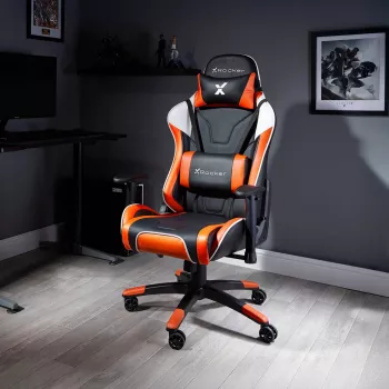 X Rocker Agility eSports herná stolička - čierna/oranžová