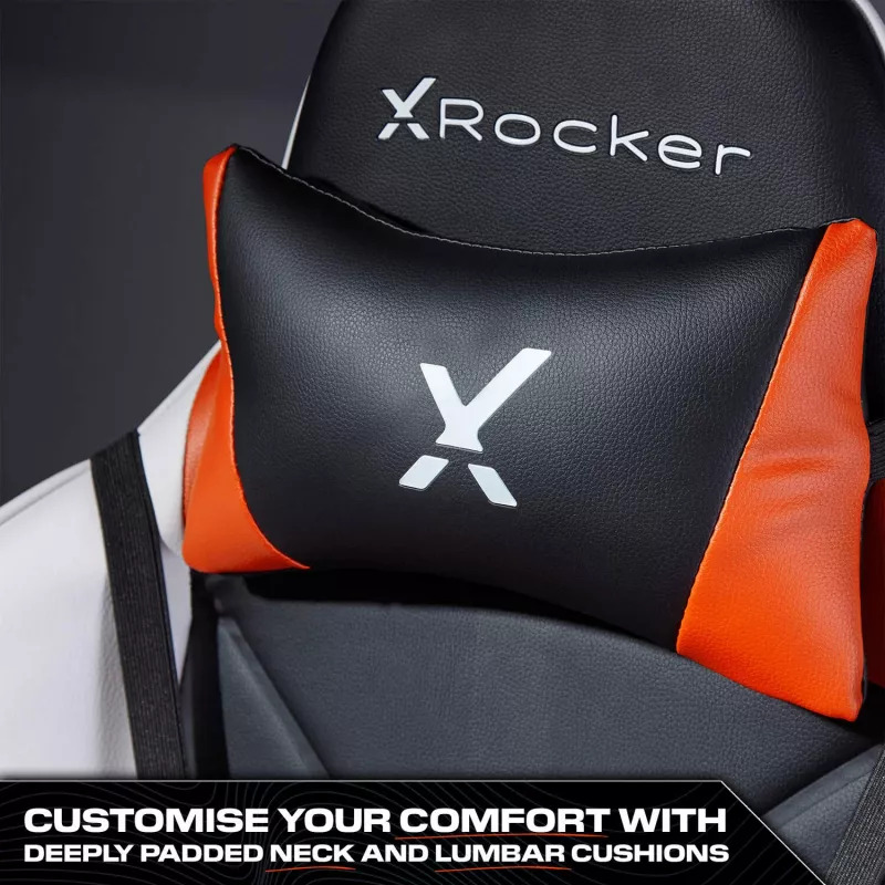 X Rocker Agility eSports herná stolička - čierna/oranžová