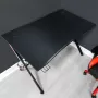 X Rocker Ocelot herný stôl s podložkou pod myš - čierna/červená
