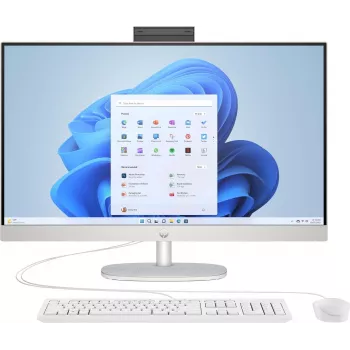 HP 27-cr0501ng 27-palcový All-in-One-PC, AMD Ryzen 5 7520U, 8 GB RAM, 512 GB SSD, Snow White
