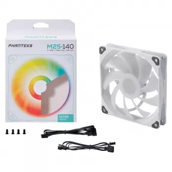 Phanteks PH-F140M25 140mm PWM skriňový ventilátor - čierny