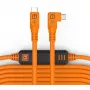 Tether Tools TetherPro USB-C na USB-C Right Angle oranžový 9,4m