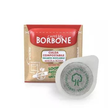 Caffè Borbone Miscela Rossa 44mm ESE systém kávové pody 100 balenie 7,2g na pod