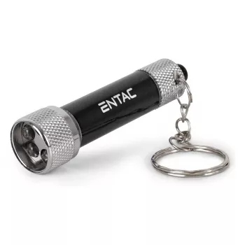 ENTAC 5 LED baterka na kľúče čierna