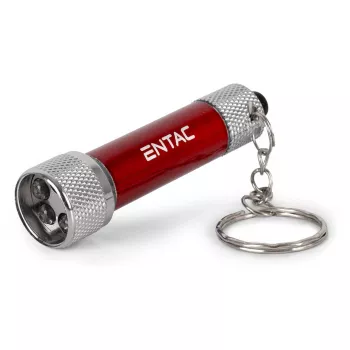 ENTAC 5 LED baterka na kľúče červená