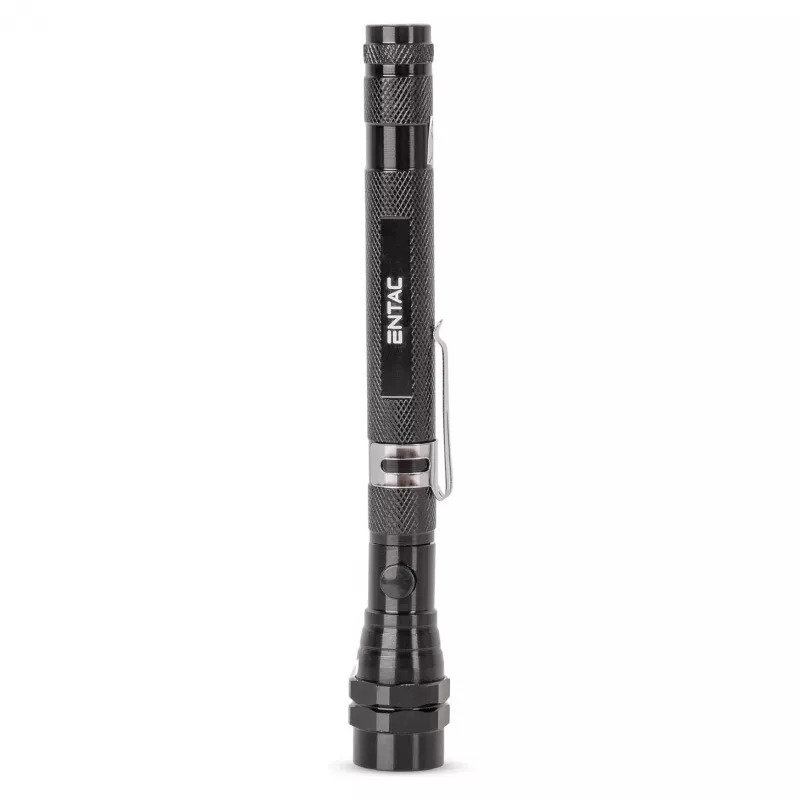 ENTAC EFL-1W-FLEX-ALU 1W LED baterka s teleskopickým krkom, hliník, čierna