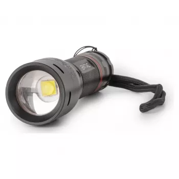 ENTAC EFL-ZOOM-5W-ALU zoomovateľná LED baterka 350 lúmenov čierna