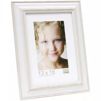 Deknudt S221H1 rám na obrázky A4 21x29,7 cm MDF drevo biela béžová obojstranný