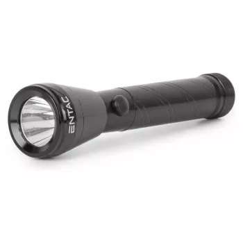 ENTAC 1W LED baterka hliník čierna AA batéria